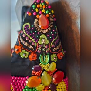 AMAZING Beaded Jeweled Black Dress Sundress  Brand (from REVOLVE) Small